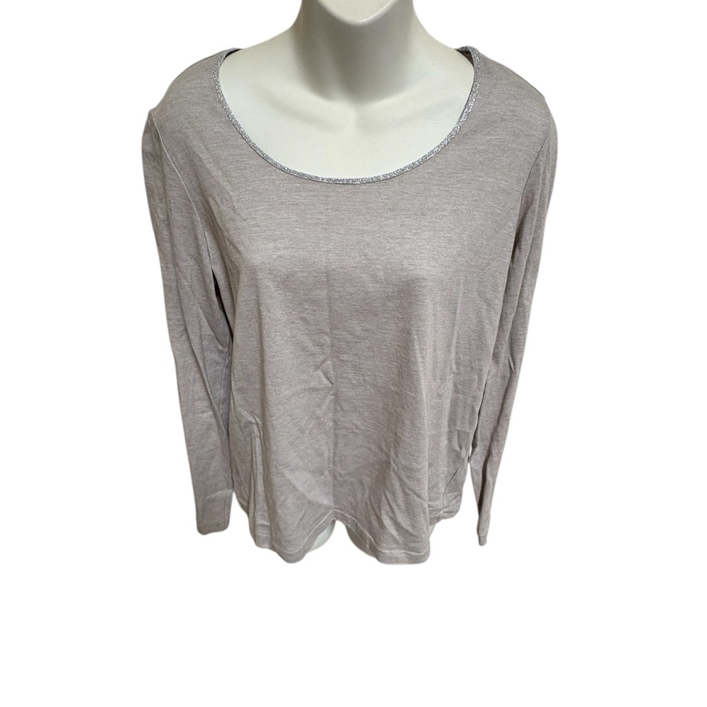 Lafayette 148 New York 100% Cotton Long Sleeve Top